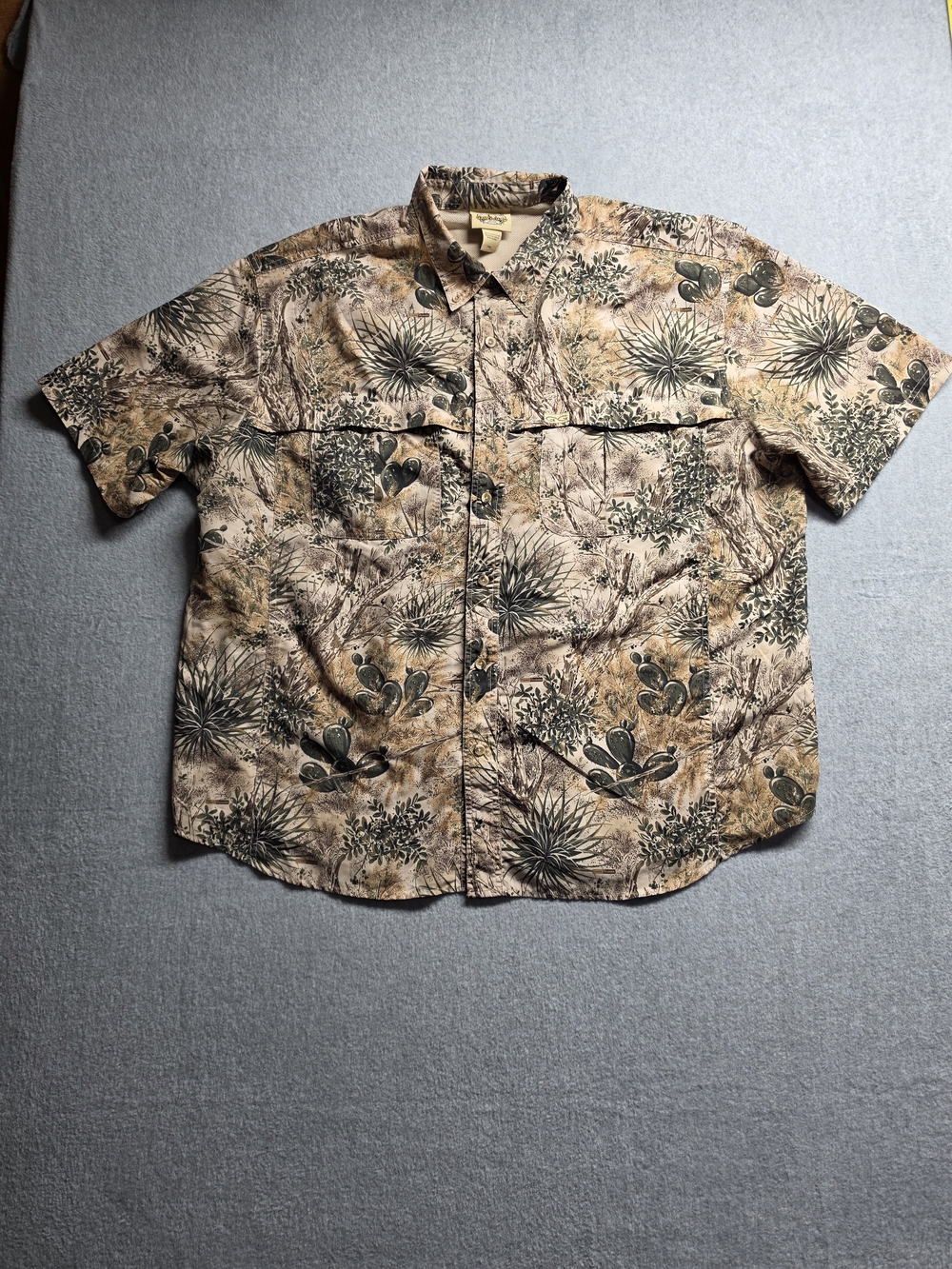GameGuard Original Men’s Hunting Shirt 3XL Camo Short Sleeve Desert Camouflage